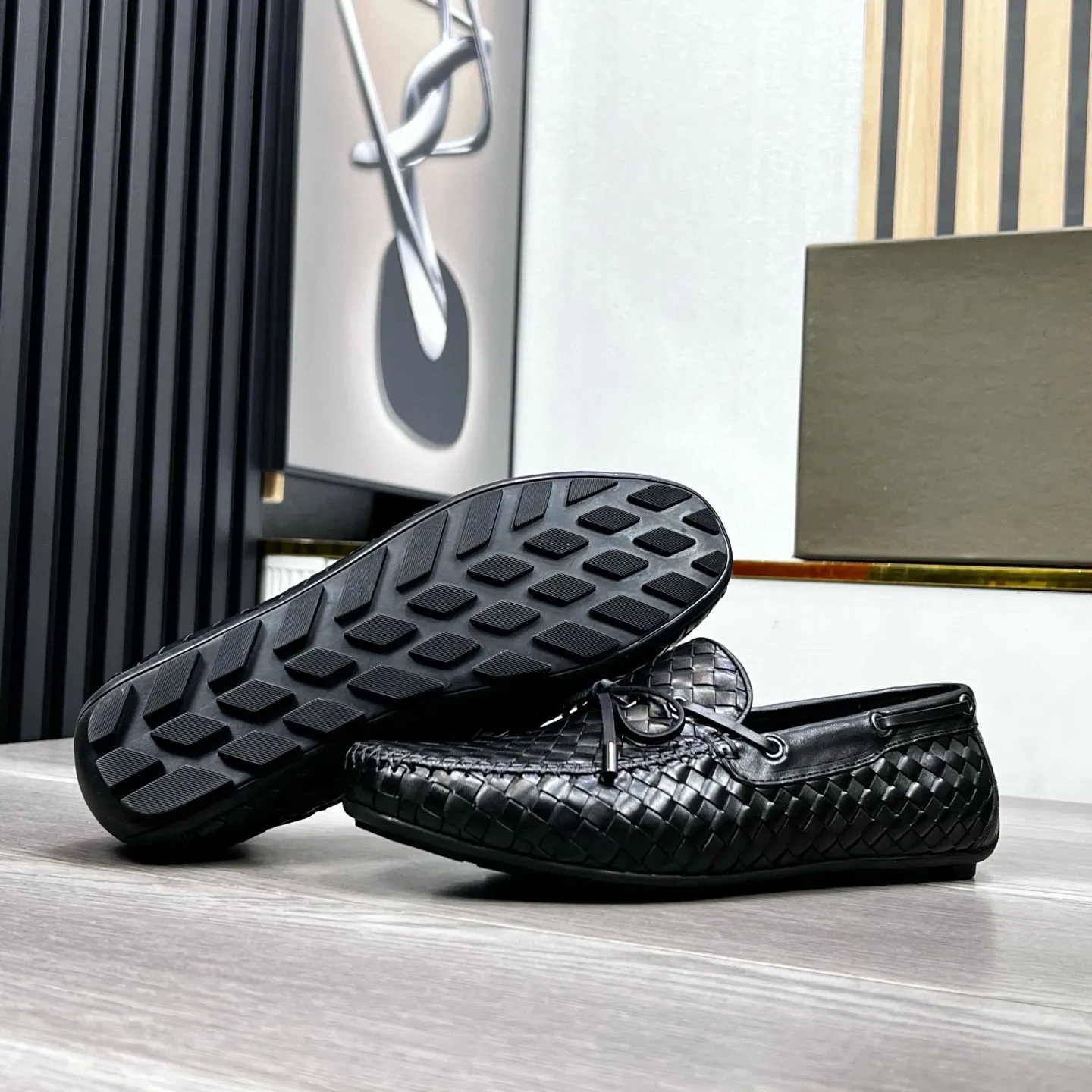 Ex-factory price 500 BV〰️Handmade classic men's leather shoes, Doudou shoes👉👉driving shoes, slip-on shoes, made of imported cowhide woven from Italy, 💕water-dyed cowhide lining, 🔊original outsole, waterproof platform design, comfortable on the feet. A good choice for traveling and driving, two colors available, code number: 38-44, (45 can be customized)